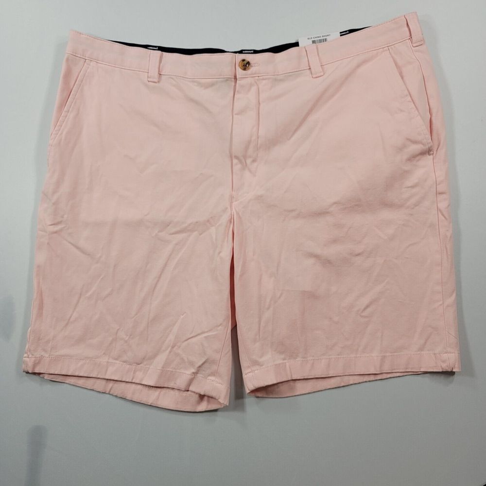 Club Room Chino Shorts Mens 42 Regular-Fit 9" 4-Way Stretch‎ Pink NEW $55 - Picture 2 of 4